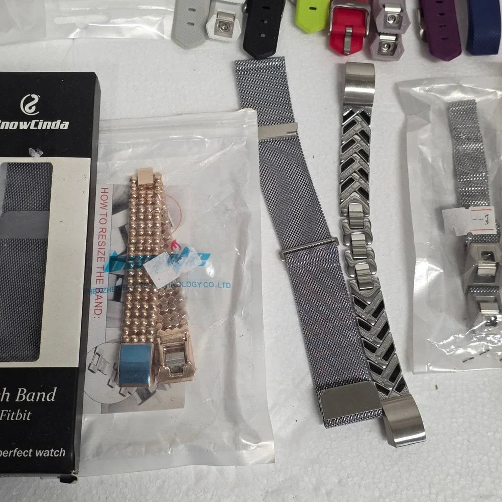 Lot of 30+ Smartwatch Bands for Fitbit Apple Watch Silicone Mesh Metal Mixed